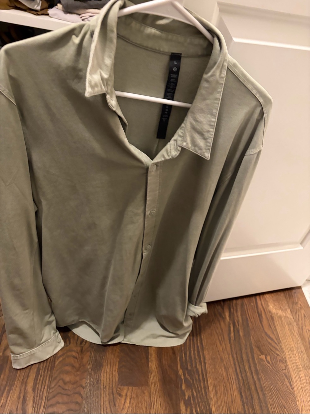 lululemon athletica Olive Green Men’s Button-Down Shirt